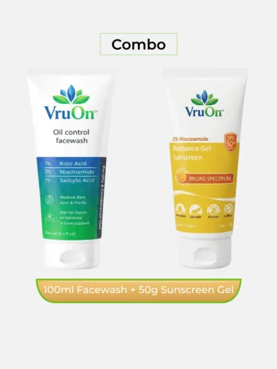 [Combo] Oil Control Facewash + Sunscreen SPF50 PA++++