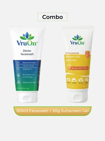 [Combo] Detan Facewash + Sunscreen SPF50 PA ++++