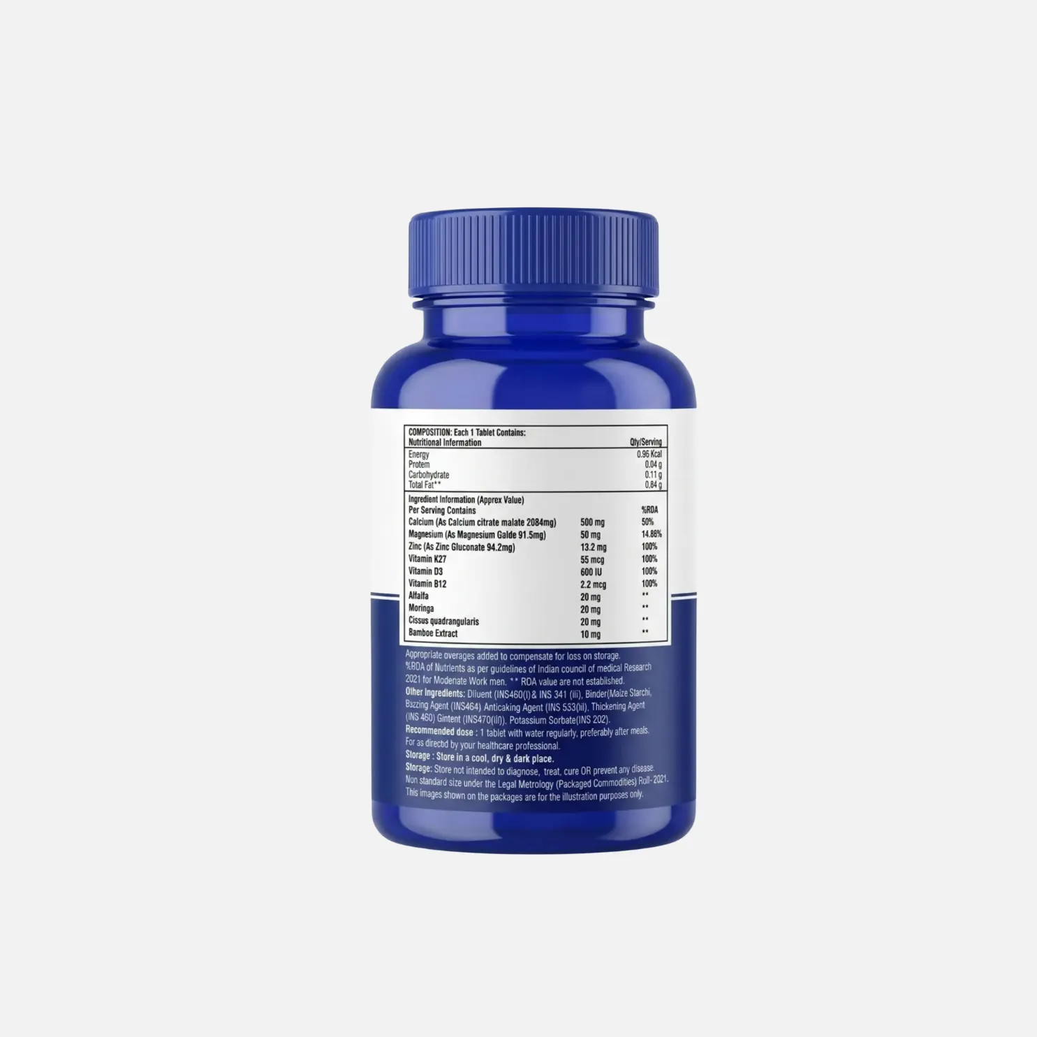 Calcium Magnesium Zinc Tablet (10 Essential Nutrients) - Image 2